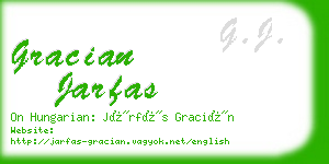 gracian jarfas business card
